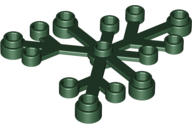 LEGO® 2417c80 - LEGO sötétzöld növény-ág 6x5 méretű - 2 db/csomag