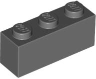 LEGO® 3622c85 - LEGO sötétszürke kocka 1 x 3 méretű