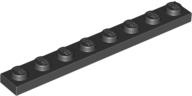 LEGO® 3460c11 - LEGO fekete lap 1 x 8 méretű