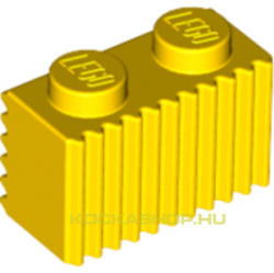 LEGO® 1x1x2 sárga elem, bordázott | 287724