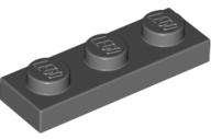 LEGO® 3623c85 - LEGO sötétszürke lap 1 x 3 méretű