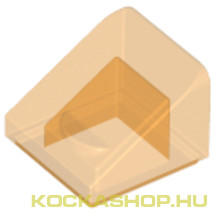 LEGO® 1x1x2/3 átlátszó narancssárga tetőelem | 4244369
