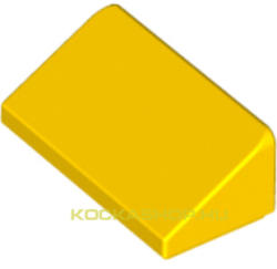 LEGO® 1x2x2/3 sárga tetőelem | 4550348