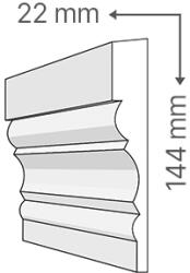 ANRO Kültéri díszléc BR-03 - natúr homlokzati párkány léc (BR-03)