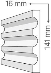 ANRO Kültéri díszléc BR-24 - natúr homlokzati díszléc (BR-24)