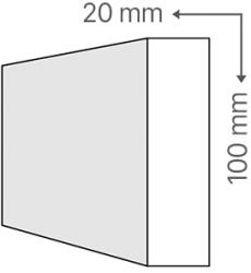 ANRO Sima léc 2 cm x 10 cm - natúr (Sima léc (2 cm x 10 cm))