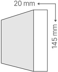 ANRO Sima léc 2 cm x 14, 5 cm - natúr (Sima léc (2 cm x 14,5 cm))