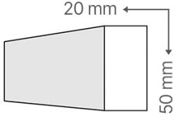 ANRO Sima léc 2 cm x 5 cm - natúr (Sima léc (2 cm x 5 cm))