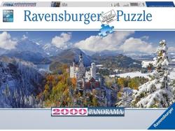 Ravensburger Panoráma Puzzle - Neuschwanstein-i kastély télen 2000 db-os (16691)