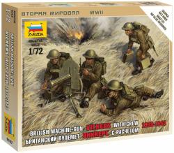 Zvezda British Machine Gun w/Crew 39-42 1:72 (6167)