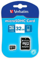 Verbatim microSDHC 32GB Class 4 43964