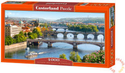Castorland Prága hídjai 4000 db-os (C-400096)