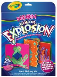 Crayola Neon Color Explosion - meghívókészítő