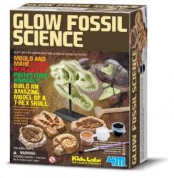 4M Glow Fossil Science - Világító csontvázak kreatív szett