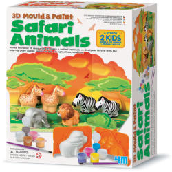 4M Gipszkiöntő - 3D Szafari állatok