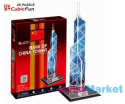 CubicFun Bank of China Tower 3D puzzle 14 db-os (C097H)