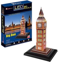 CubicFun Big Ben világító LED 3D puzzle 28 db-os (BON-3D-L501)