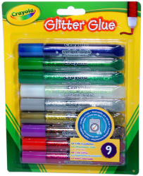 Crayola Lemosható csillámos ragasztó 9db (69-3527)