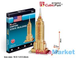 CubicFun Empire State Building 3D puzzle 24 db-os (S3003)