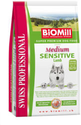Biomill Swiss Professional Medium Sensitive lamb & rice 12 kg