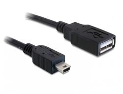 Delock USB 2.0 A-miniUSB Converter 50cm M/F 82905