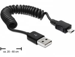 Delock USB 2.0 A-microUSB Converter 20cm M/F 83162