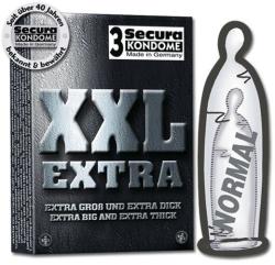 Secura XXL Extra extra méretű, erősített anyagú óvszer 3 db