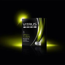 Vitalis Glow in the Dark fluoreszkáló óvszer 3 db