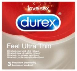 Durex Feel Ultra Thin (Gefühlsecht Ultra) 3 db