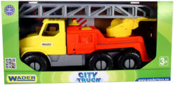 Wader City truck - Nagy sárga létrás tűzoltóautó 47 cm (32600)