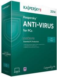 Kaspersky Anti-Virus 2014 (1 Device/1 Year) KL1154OCAFS