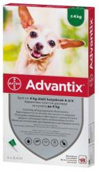 Bayer Advantix Spot On 4 kg alatt 4x0,4 ml