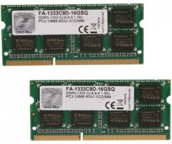 G.SKILL 16GB (2x8GB) DDR3 1333MHz FA-1333C9D-16GSQ