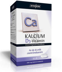 Interherb Kalcium + D3 vitamin 60 db