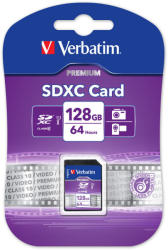 Verbatim SDXC 128GB C10/U1 44025