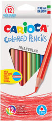 CARIOCA Háromszögű színes ceruza hegyezővel 12 db (42515)