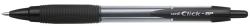 uni XSB-R7 Click-Bp golyóstoll, 0.3mm, nyomógombos, fekete (TUXSBR7FK)