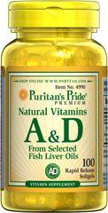 Puritan's Pride A&D vitamin 100 db