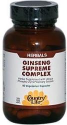 Country Life Ginseng Supreme Complex 60 db