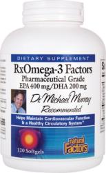 Natural Factors RxOmega-3 Factors 120 db