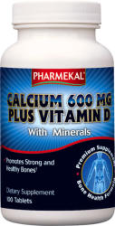 Pharmekal Calcium 600 mg Plus Vitamin D 100 db