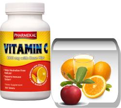 Pharmekal Vitamin-C csipkebogyóval 350 db