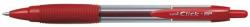 uni XSB-R7 Click-Bp golyóstoll, 0.3mm, nyomógombos - piros