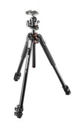Manfrotto 190 Kit - Alu 3-section horiz. column tripod with 496RC2 Ball Head (MK190XPRO3-BH)