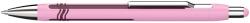 Schneider Epsilon golyóstoll, 0.7mm, nyomógombos, rózsaszín-bordó színű tolltest - kék