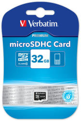 Verbatim Premium microSDHC 32GB C10 44013