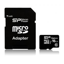 Silicon Power microSDHC Superior 16GB U1 SP016GBSTHDU1V10-SP