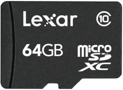 Lexar microSDXC 64GB Class 10 LSDMI64GABEUC10A