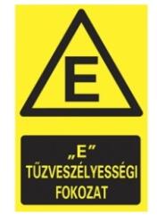  munkavédelmi matrica önt. 160x250 e tűzveszélyességi fokozat