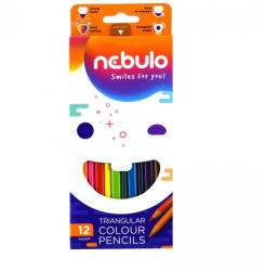 Nebulo Háromszögletű színes ceruza 12 db (NSZCTR12)